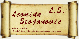 Leonida Stojanović vizit kartica